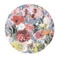 Sticker perete rotund floral cu flori intr un pastel retro retro pastel flower