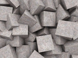 Tapet personalizat 3d cu blocuri de granit imbinate asimetric in nuante de maronii concrete blocks granit