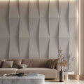 Tapet Personalizat 3D cu elemente iesite in relief redand un efect realist al unor coloane albe - 3D COLUMNS