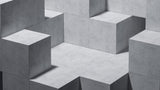 Tapet Personalizat 3D cu o structura de ciment moderna dispusa in cuburi 3D - 3D CONCRETE CUBES