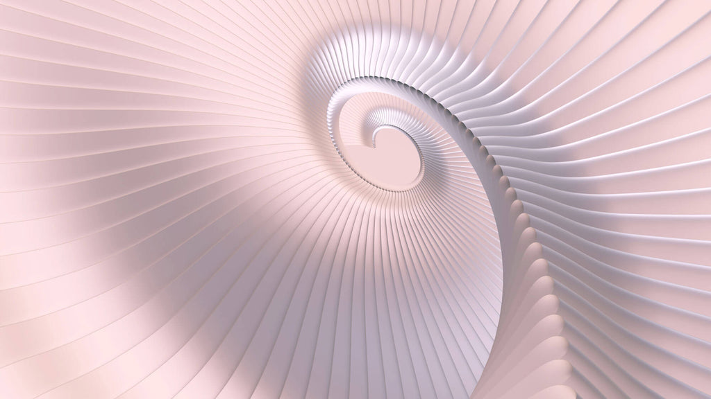 Tapet Personalizat 3D cu o spirala roz cu efect de departare 3D - PINK SPIRAL