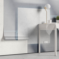 Tapet Personalizat 3D cu un model modern de piatra iesita in relief si lumini neon - MODERN CHIP