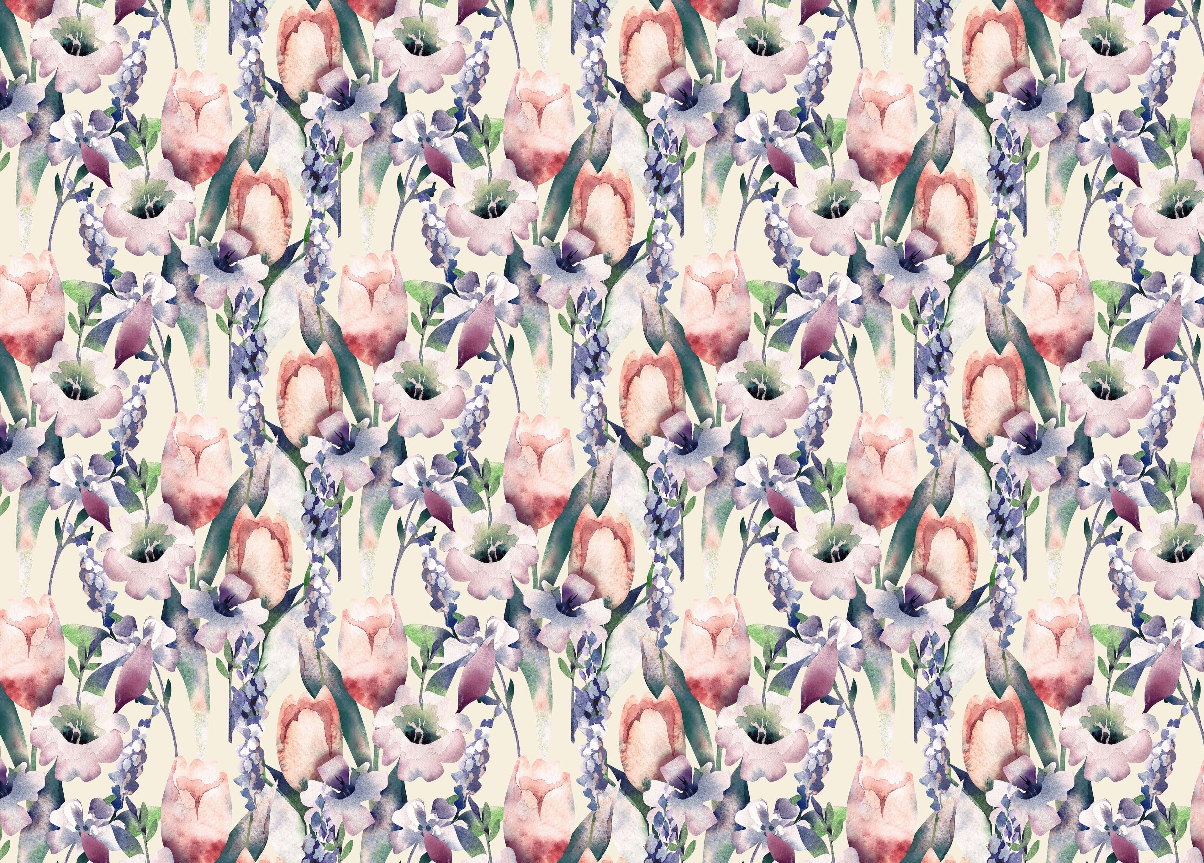 Tapet personalizat - TULIPS & IRISES