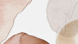 Tapet personalizat watercolor cu pete abstracte cafenii coffee tones