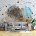 Tapet personalizat watercolor cu pictura in stil watercolor multicolora paint splash