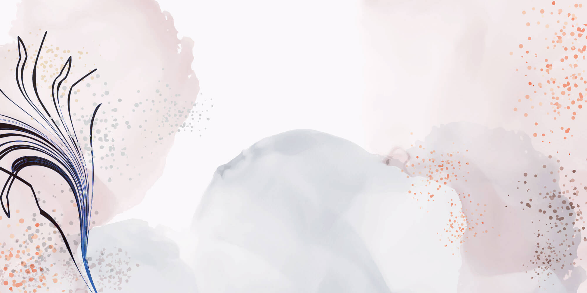 Tapet Personalizat Watercolor cu design simplu in nuante de roz pudrat - MINIMALIST WATERCOLOR