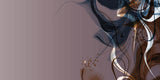 Tapet Personalizat Watercolor in degrade cu model abstract - MIDNIGHT COFFEE