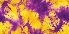 Tapet Personalizat Watercolor in nuante vivide de galben si mov - PURPLE YELLOW DYE
