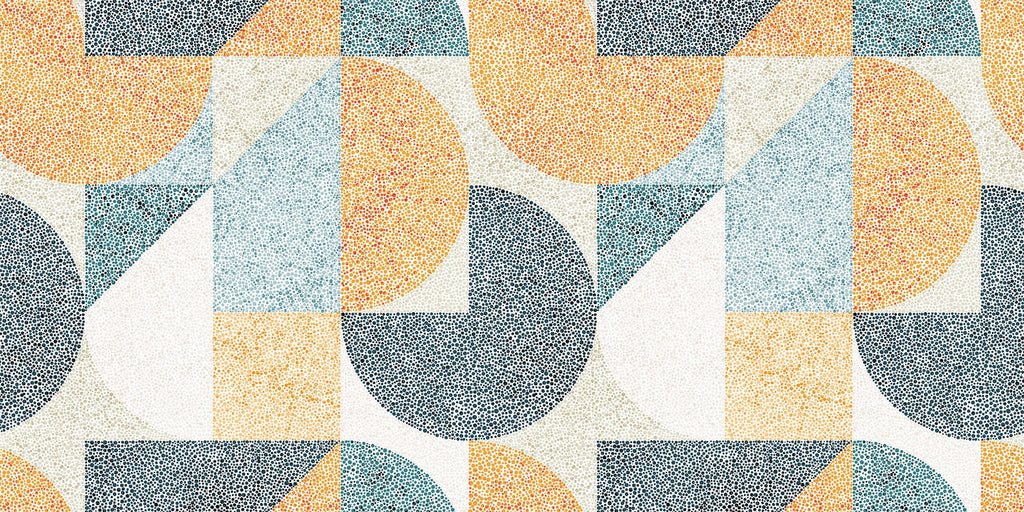 Tapet Personalizat Patterns cu modele geometrice alcatuite din puncte marunte - DOT ART