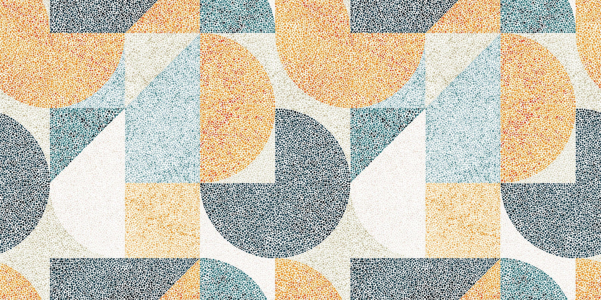 Tapet Personalizat Patterns cu modele geometrice alcatuite din puncte marunte - DOT ART