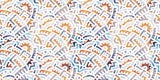 Tapet Personalizat Patterns cu arcade colorate in stil portughez - PORTUGUESE ARCH