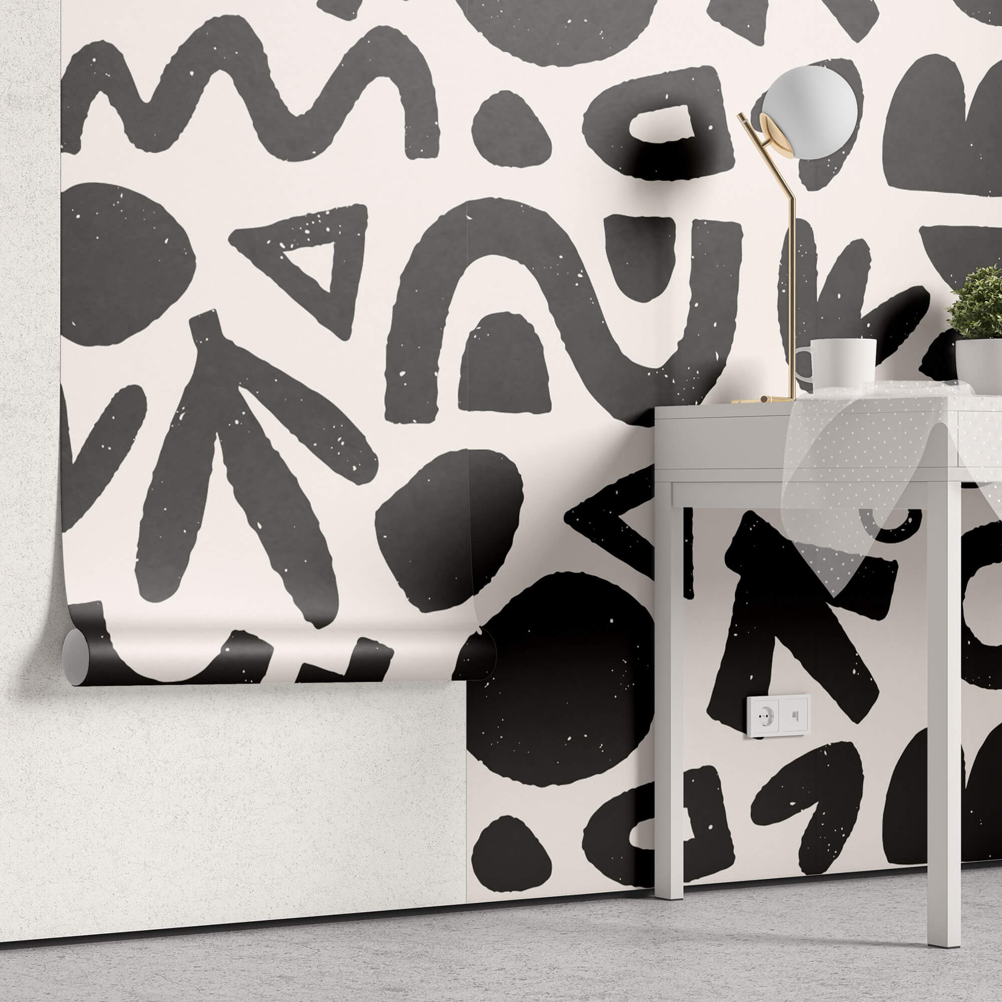 Tapet Personalizat Patterns cu modele si forme geometrice abstracte in stil minimalist - ABSTRACT MINIMALIST PATTERN