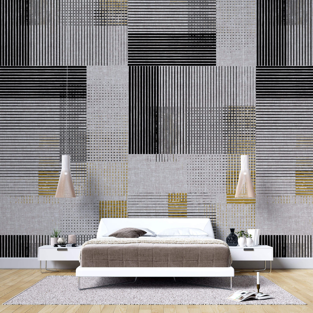 Tapet Personalizat Patterns cu linii si puncte abstracte - ABSTRACT LINES DESIGN