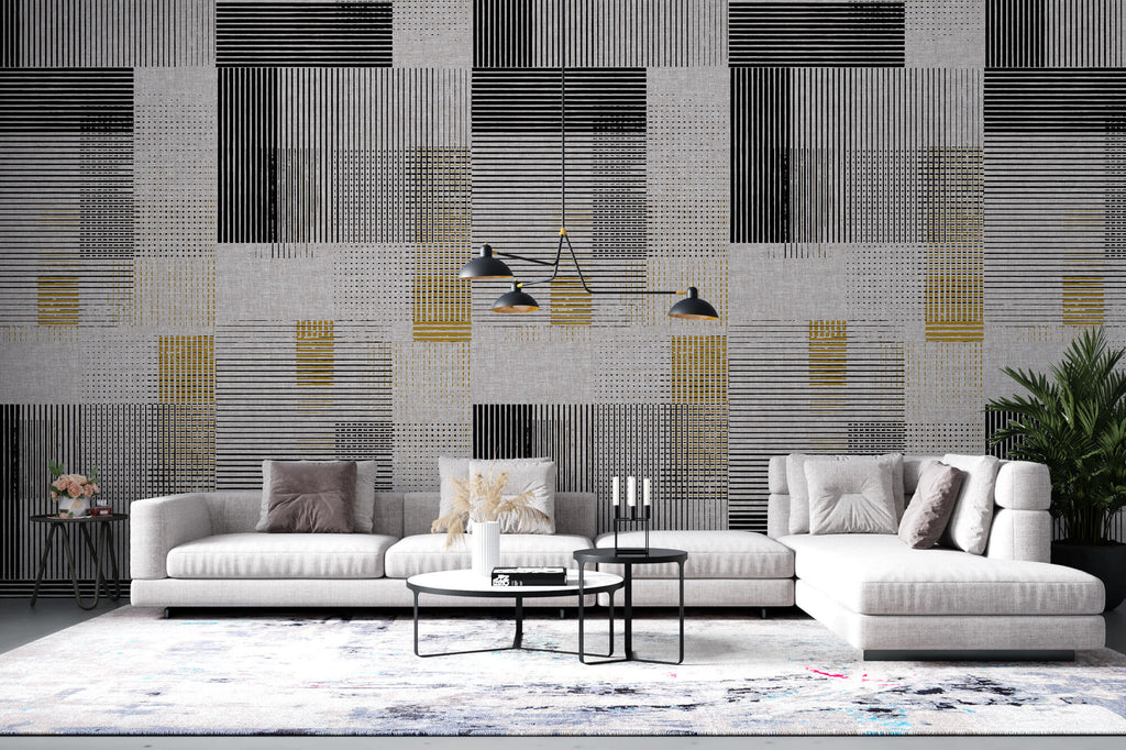 Tapet Personalizat Patterns cu linii si puncte abstracte - ABSTRACT LINES DESIGN