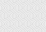 Tapet Personalizat Patterns cu hexagoane gri - HEXAGONAL GREY LINES