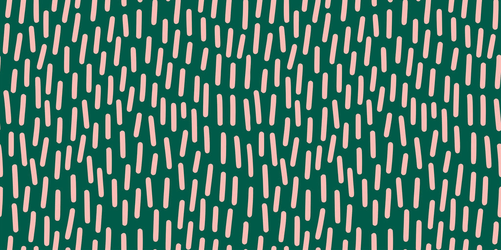 Tapet Personalizat Patterns cu ilustratie abstracta cu linii roz si fundal verde - PINK LINES