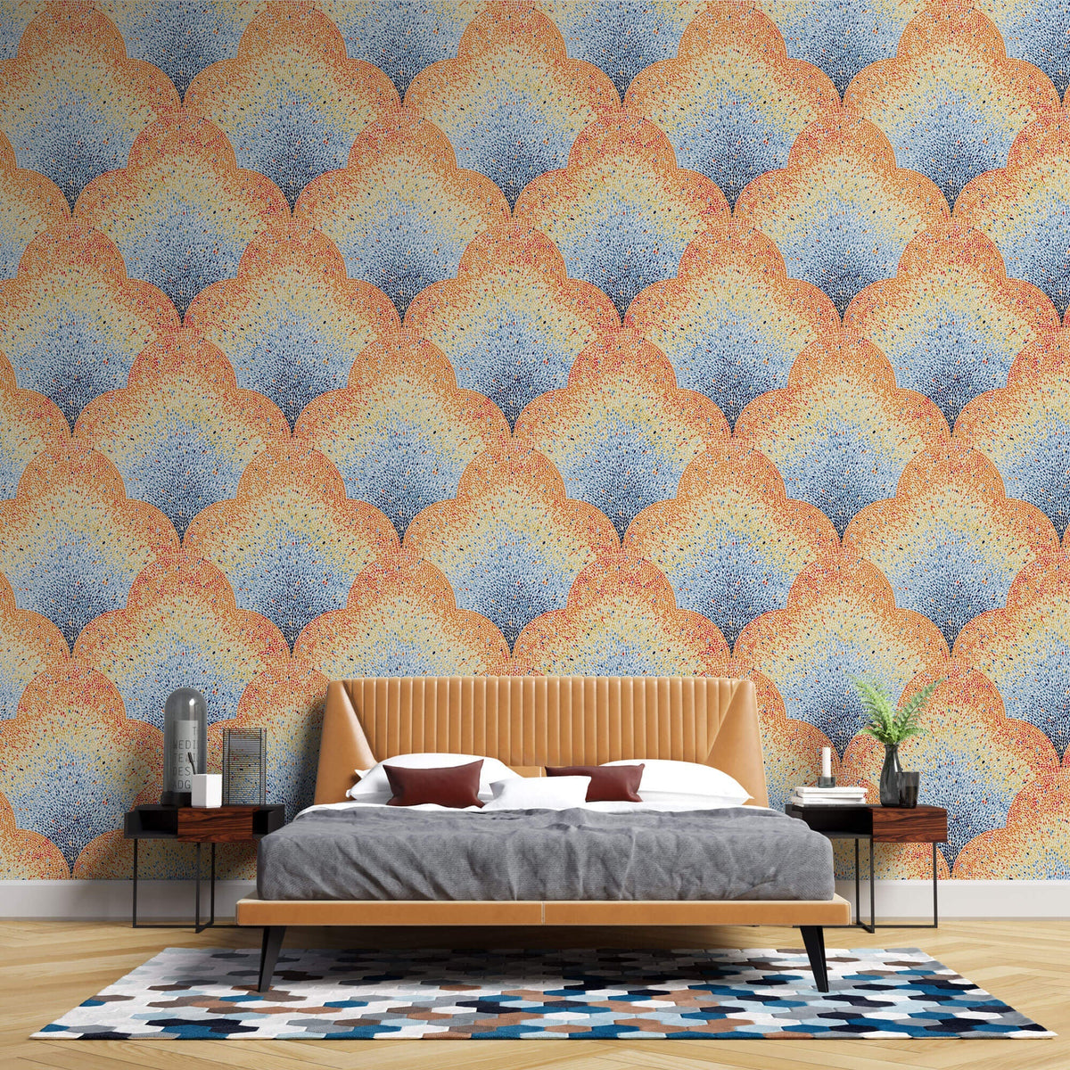 Tapet Personalizat Patterns cu mozaic colorat in puncte marunte - DOT MOSAIQUE