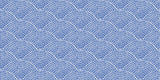 Tapet Personalizat Patterns cu ilustratie abstracta in stil mosaic in nuante de albastru - SEASIDE ARCHES