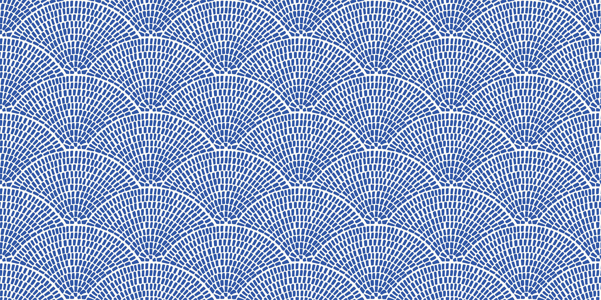 Tapet Personalizat Patterns cu ilustratie abstracta in stil mosaic in nuante de albastru - SEASIDE ARCHES