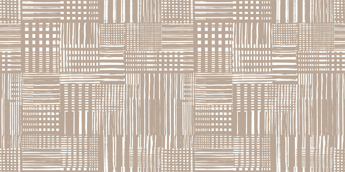 Tapet Personalizat Patterns cu dungi bej abstracte - BEIGE DRAPES PATTERN