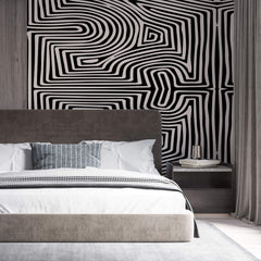 Tapet Personalizat Patterns cu model psihedelic ce formeaza o iluzie optica - GEOMETRIC ILLUSION