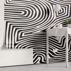 Tapet Personalizat Patterns cu model psihedelic ce formeaza o iluzie optica - GEOMETRIC ILLUSION