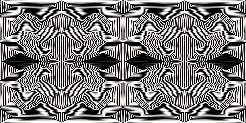 Tapet Personalizat Patterns cu model psihedelic ce formeaza o iluzie optica - GEOMETRIC ILLUSION