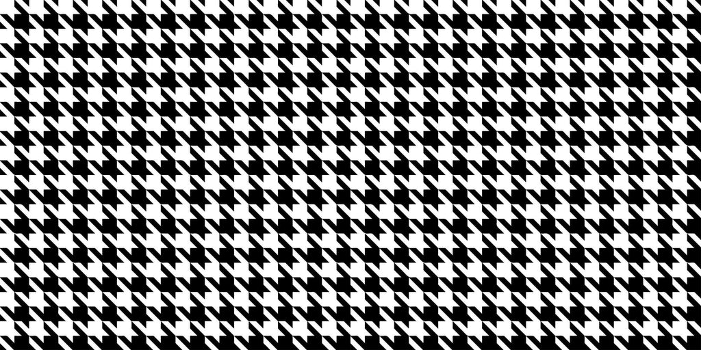 Tapet Personalizat Patterns cu model clasic in alb si negru - HOUNDSTOOTH PATTERN