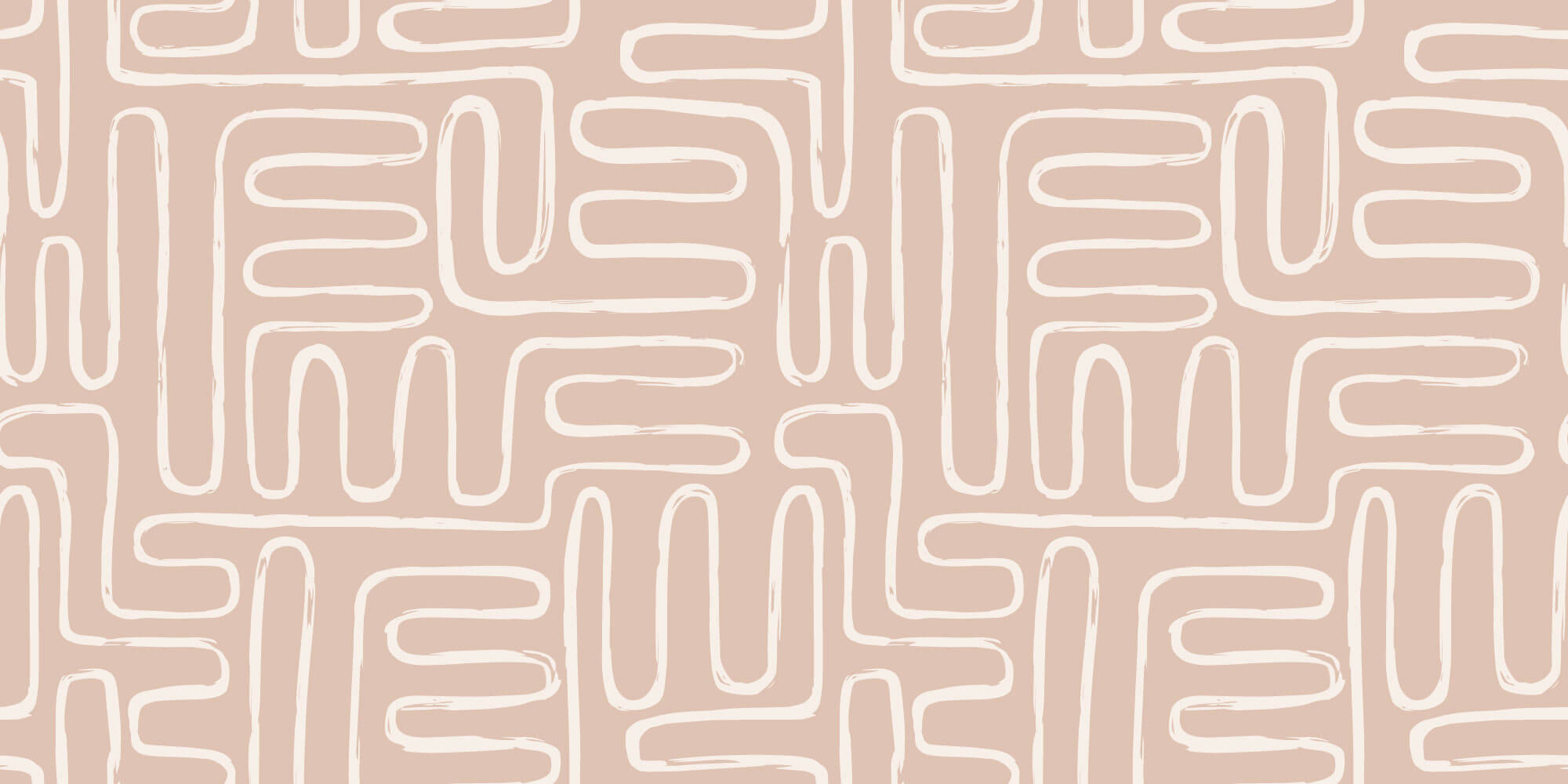 Tapet Personalizat Patterns cu model abstract grafic in stil boho in nuante de bej - BEIGE GRAPHIC LINES
