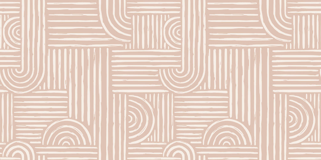 Tapet Personalizat Patterns cu model abstract minimalist in stil boho - ABSTRACT BOHO MINIMALIST