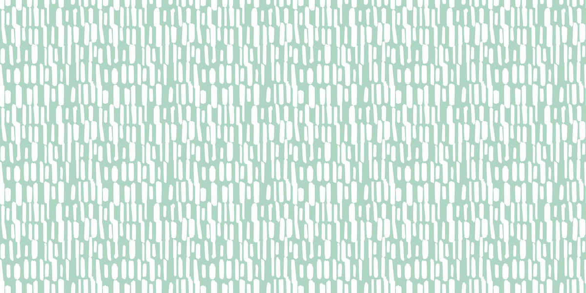 Tapet Personalizat Patterns cu model abstract pe un fundal verde - SAGE LINES