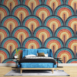 Tapet Personalizat Patterns arcade colorate in stil curcubeu - RAINBOW ARCHES