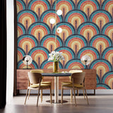 Tapet Personalizat Patterns arcade colorate in stil curcubeu - RAINBOW ARCHES