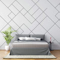 Tapet Personalizat Patterns cu linii geometrice intr-un fundal gri - MODERN ABSTRACT LINES
