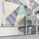 Tapet Personalizat Patterns cu triunghiuri si modele tribale - BOHO TRIANGLES