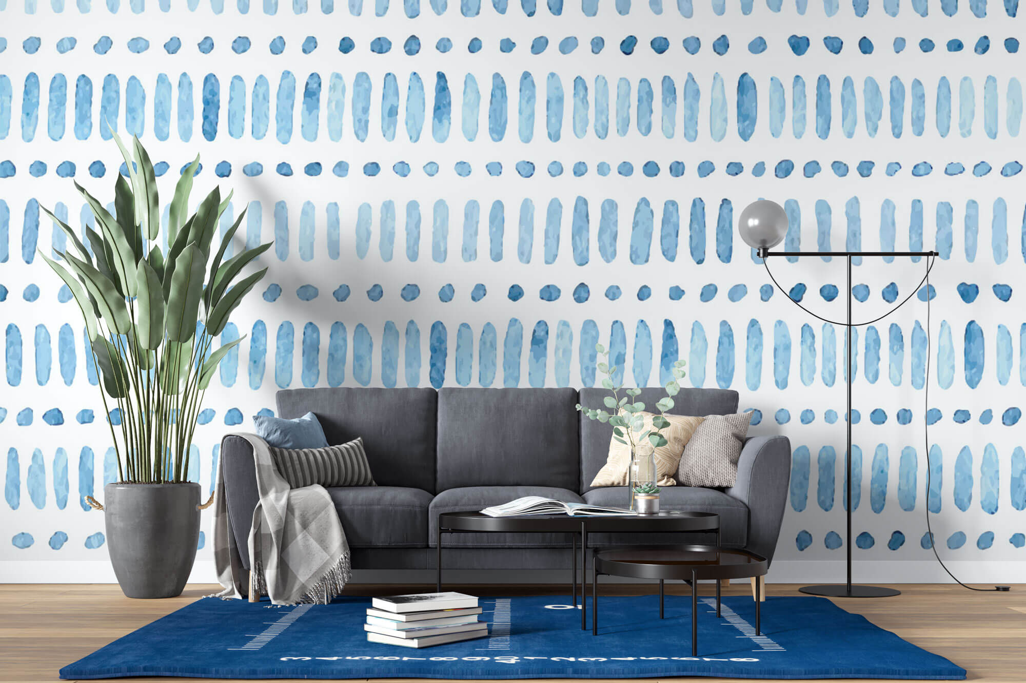 Tapet Personalizat Patterns cu pictura abstracta in stil watercolor - SUMMER TRAIL