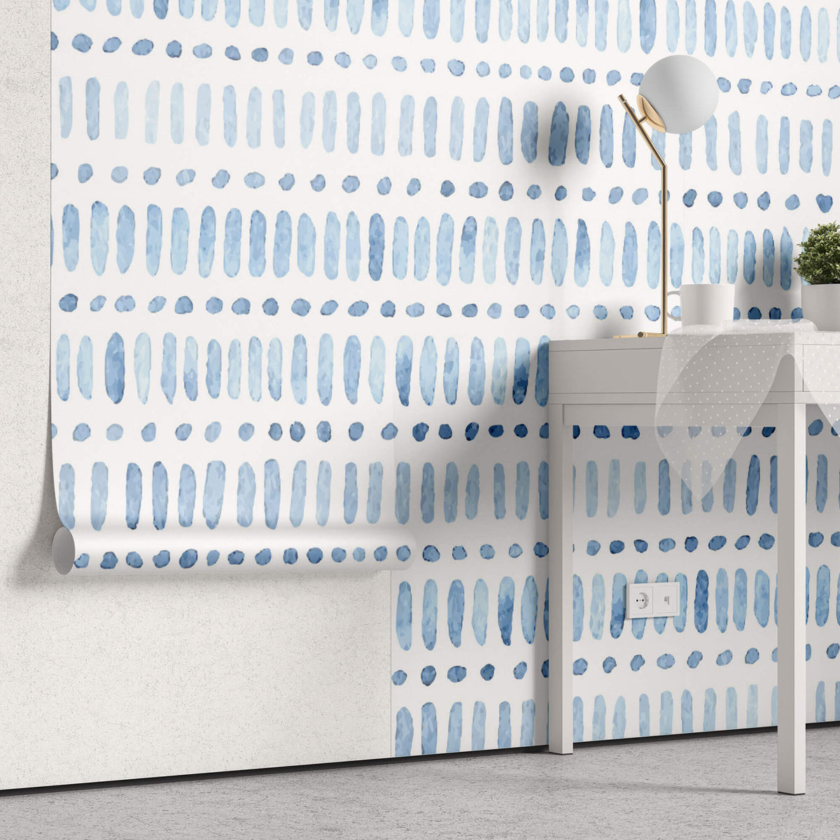 Tapet Personalizat Patterns cu pictura abstracta in stil watercolor - SUMMER TRAIL