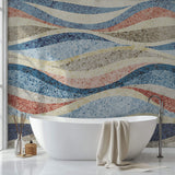 Tapet Personalizat Patterns cu ilustratie abstracta in valuri punctate - DOTTY WAVE