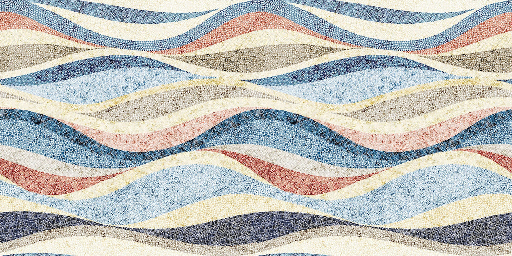 Tapet Personalizat Patterns cu ilustratie abstracta in valuri punctate - DOTTY WAVE