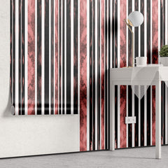 Tapet Personalizat Patterns in dungi rosii si negre - ABSTRACT TEXTURED LINES