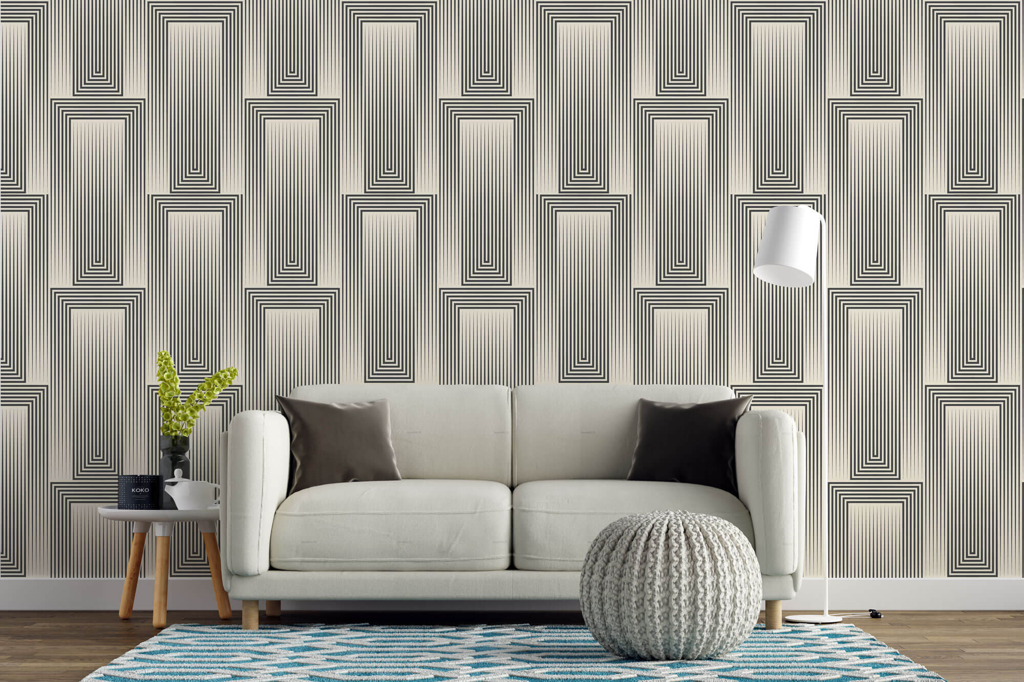 Tapet Personalizat Patterns cu model abstract in iluzie optica - ABSTRACT ILLUSION