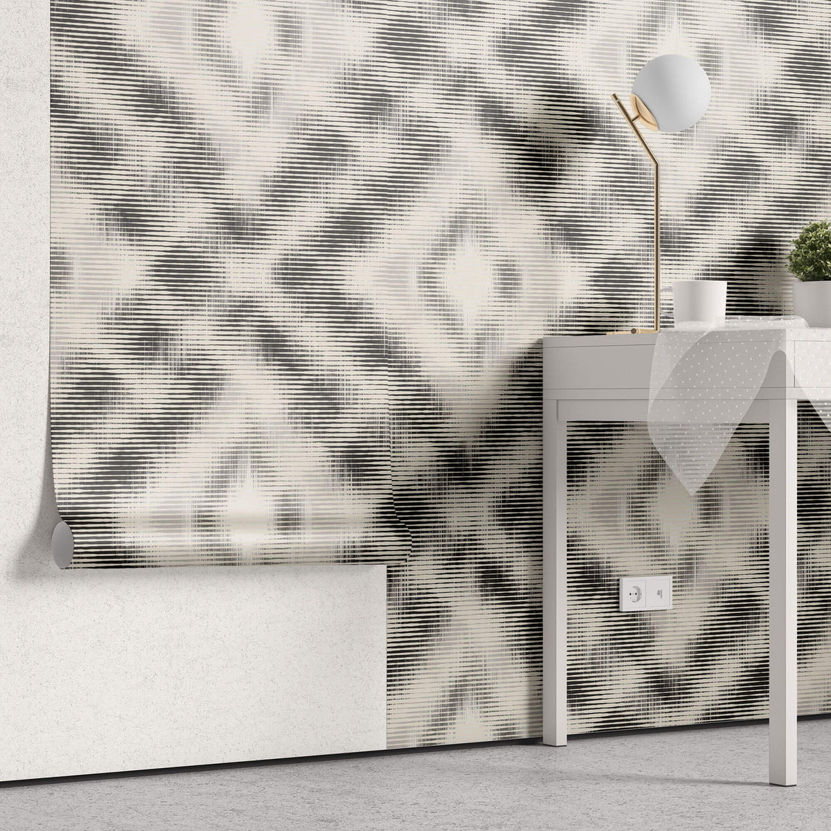 Tapet Personalizat Patterns cu model abstract cu iluzie optica - SPOTTY ILLUSION