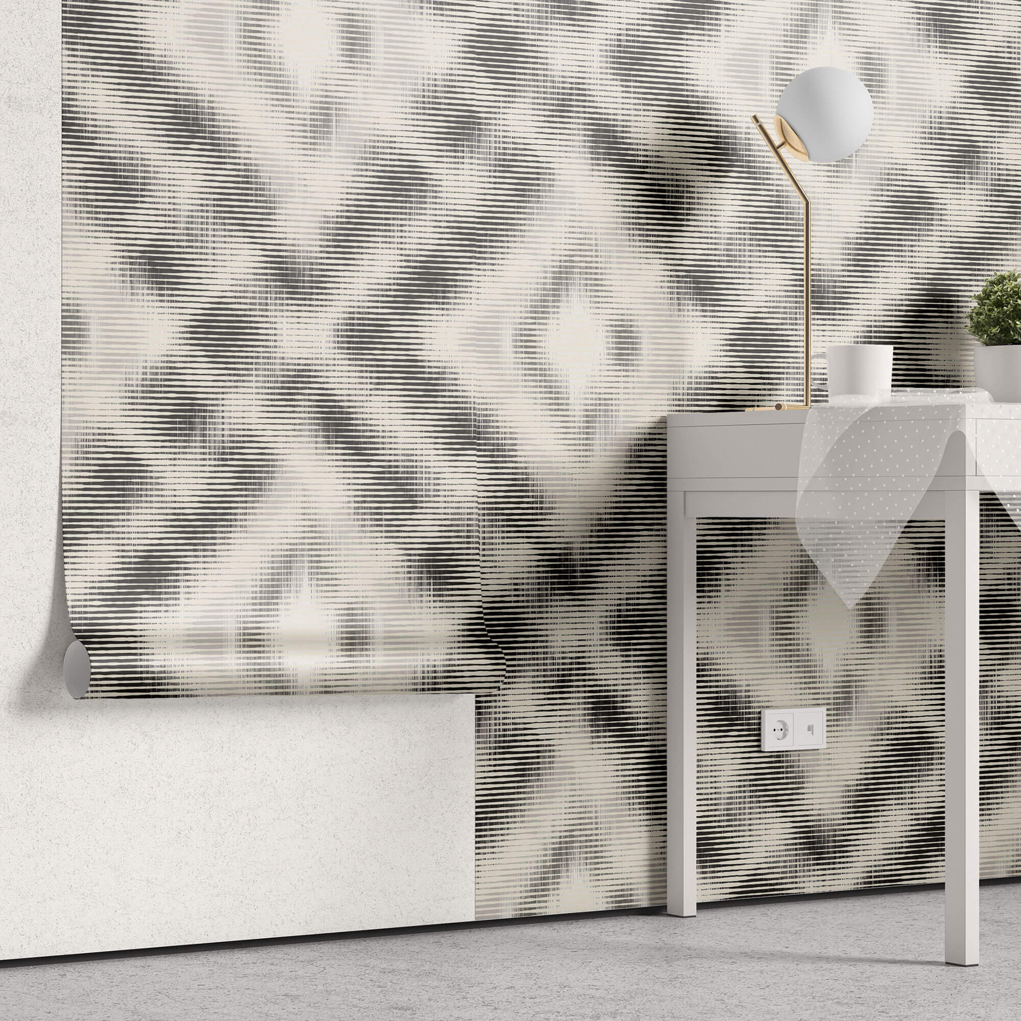 Tapet Personalizat Patterns cu model abstract cu iluzie optica - SPOTTY ILLUSION
