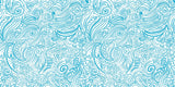 Tapet Personalizat Patterns cu model abstract in nuante de albastru - HEARTS AND WAVES