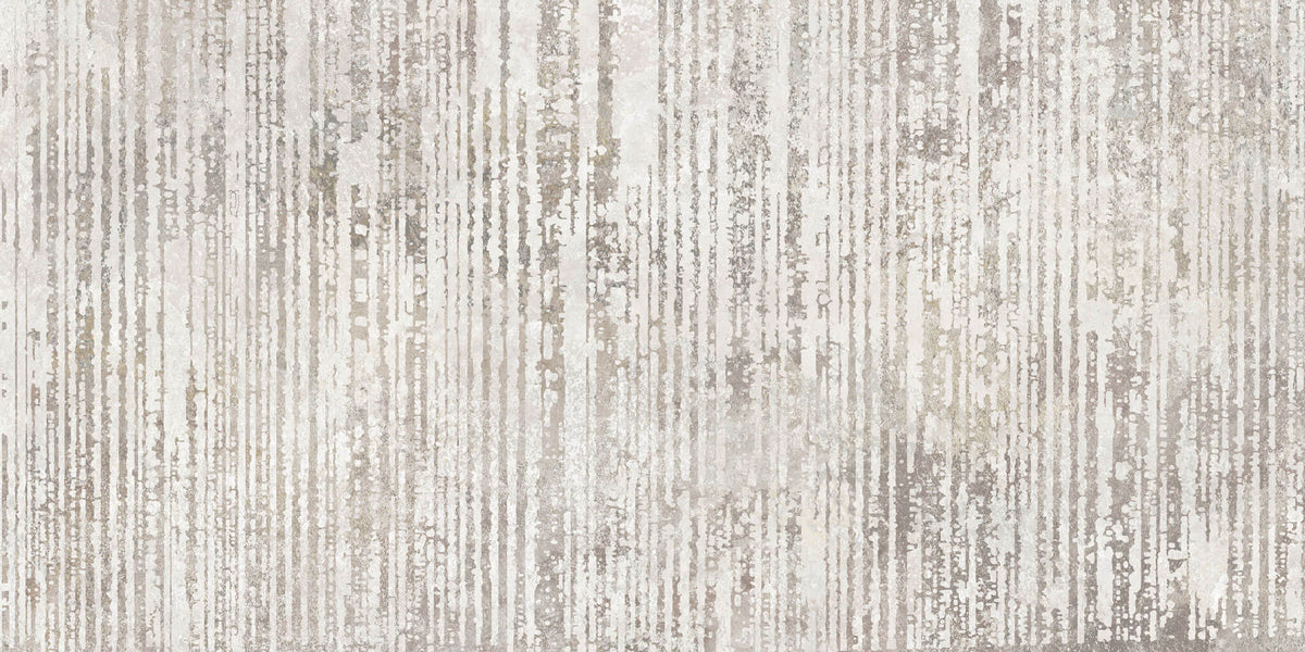 Tapet personalizat abstract cu insertii texturate de granit pe un perete alb granit stripes
