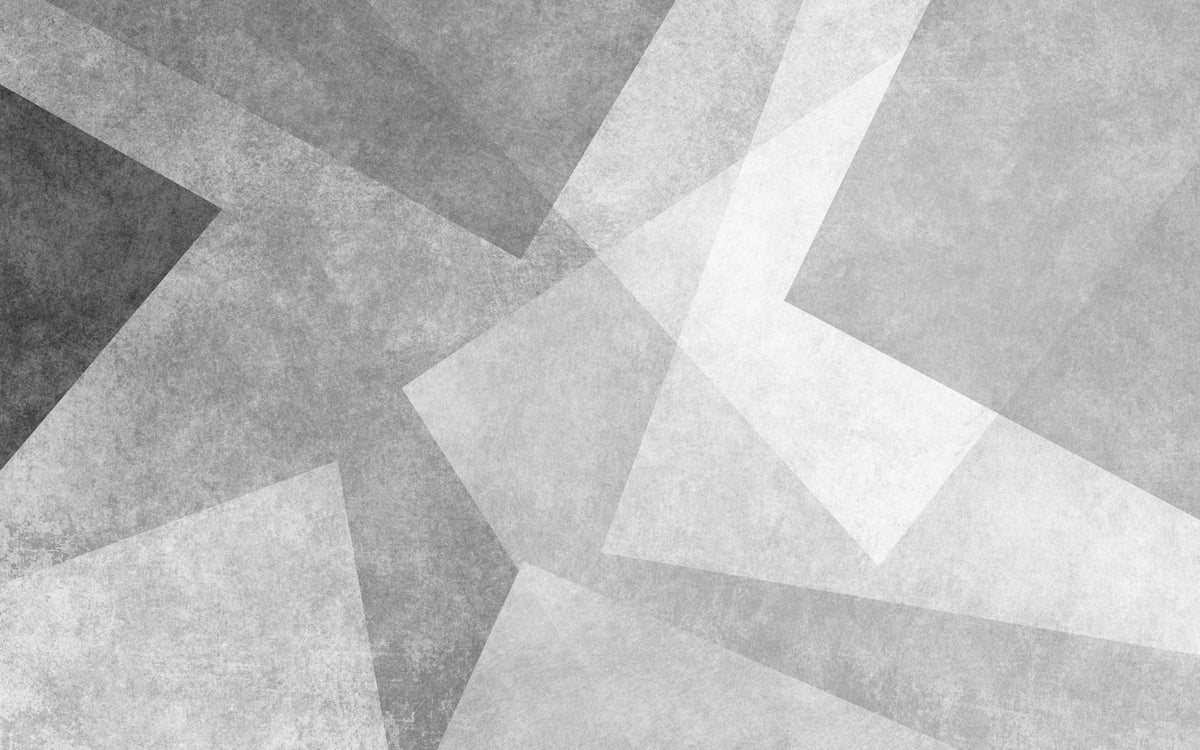 Tapet personalizat abstract cu forme geometrice care se suprapun in nuante de gri gray overlay