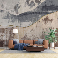 Tapet personalizat abstract cu textura abstracta scratched waves