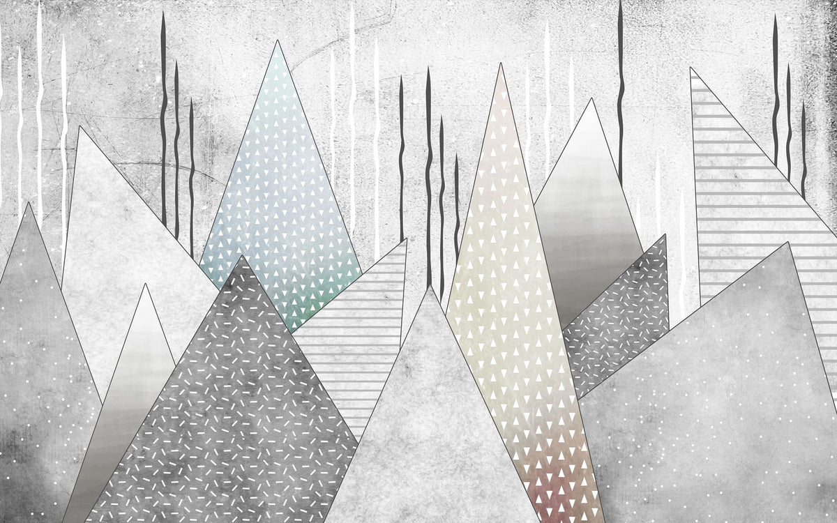 Tapet personalizat abstract cu diverse texturi textures