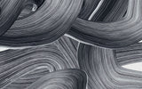 Tapet personalizat abstract cu urme negre de pensula brush smudge