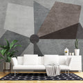 Tapet personalizat abstract cu forma abstracta de moara de vant in culori inchise dark mill